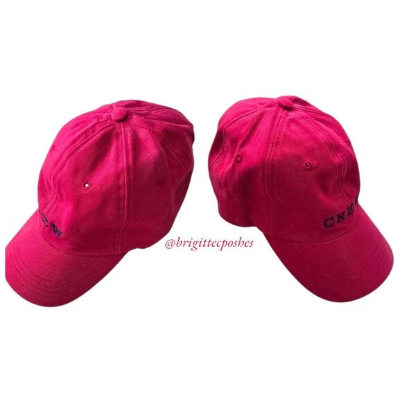 CREW Unisex Adjustable Red Baseball Cap - Picture 2 of 8